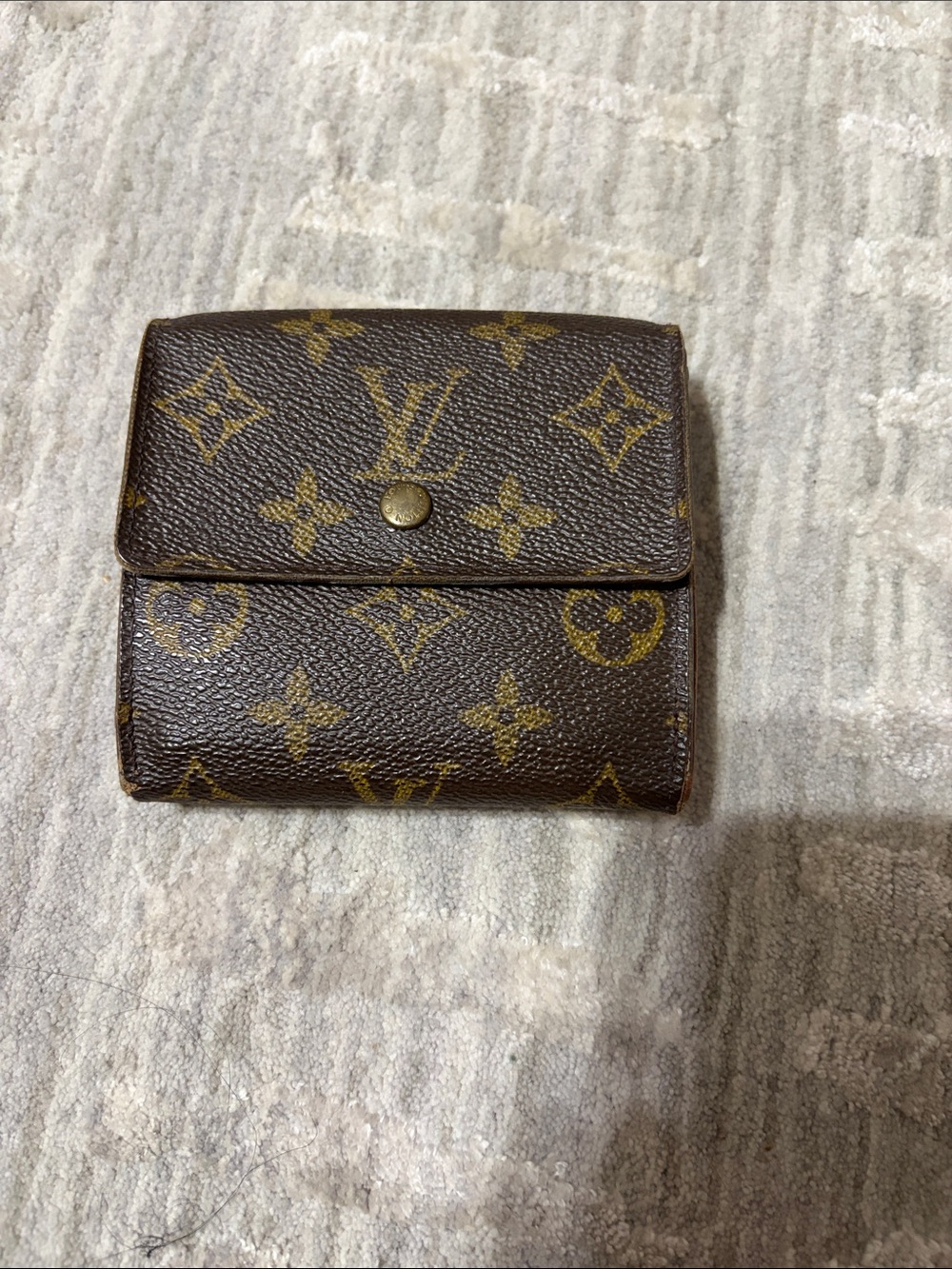 Louis Vuitton Monogram Canvas Small Wallet in Brown and Gold
